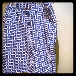 Brooks Brothers Blue and White Pencil skirt